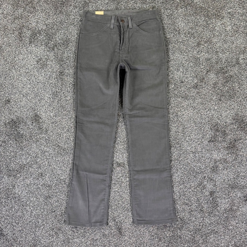 NEW Vintage Levis 519 Grey Corduroy Pants Mens 30x30 Straight Leg Fit USA Made